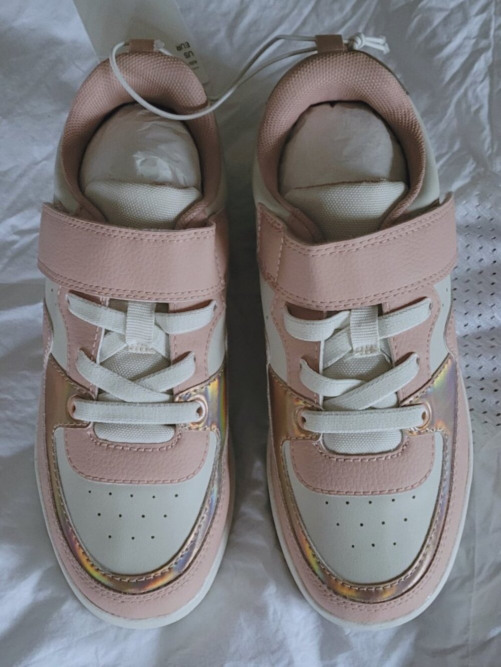 H&M NWT Peach & Ivory Sneakers 2